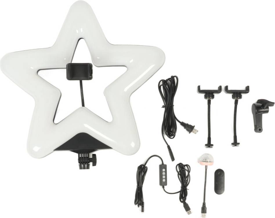 20 Inch Wireless Dimmable 5-Point Star Phone Fill Light