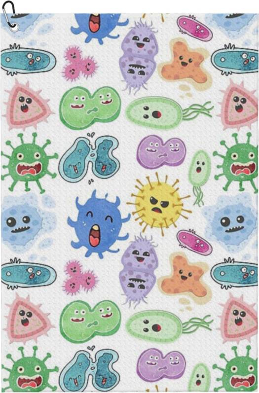 WHIBOS Virus Ecoli MicroBiology Seamless Pattern Pack Poster
