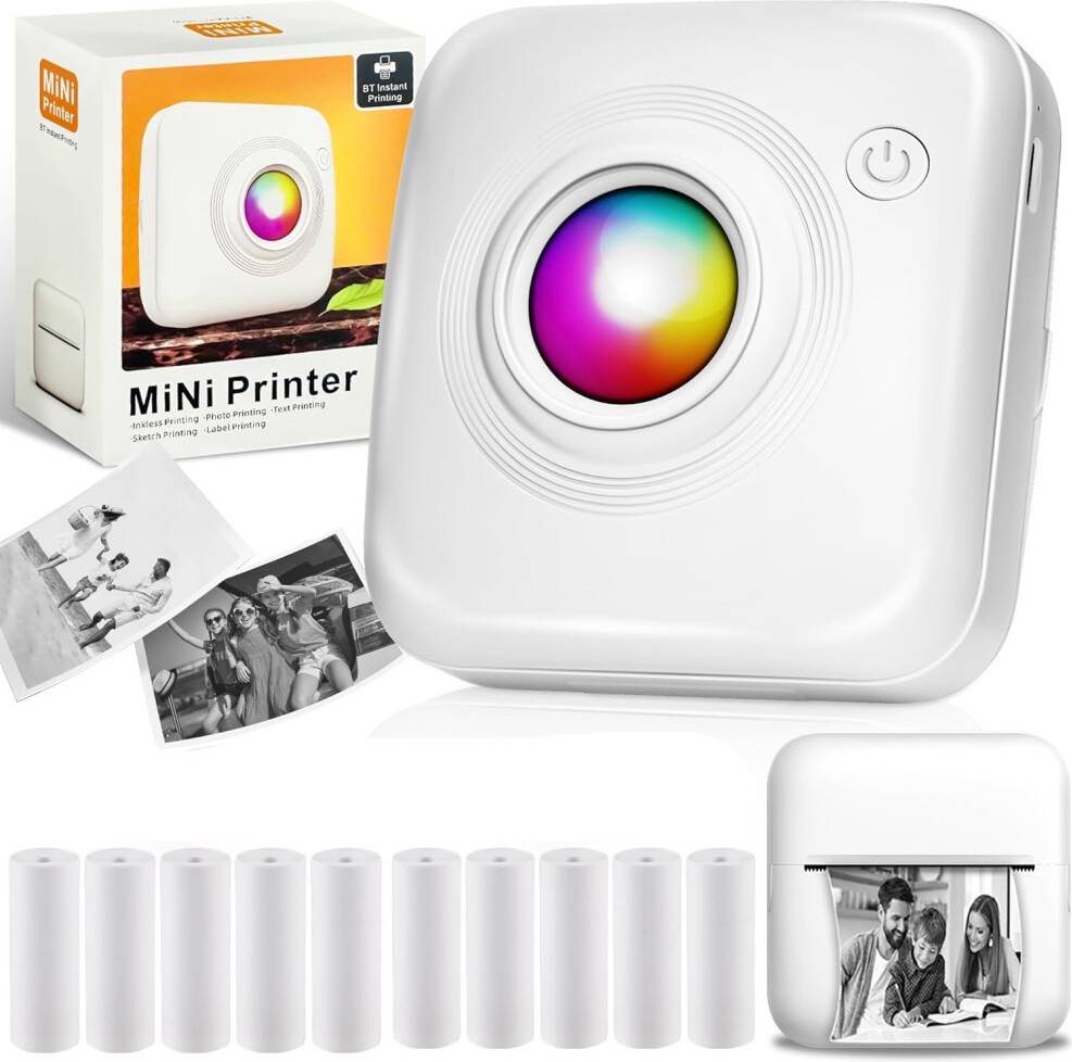 Portable Mini Inkless Thermal Printer
