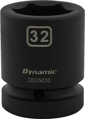 Dynamic 32mm X 1 Drive 6 Point Standard Length Socket Bit