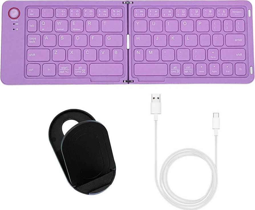 Chicmine Mini Bi-Fold Wireless Keyboard