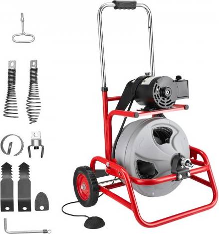 Drain cleaner tool VEVOR Drain Cleaner Machine 75 FT 1/2 Inch