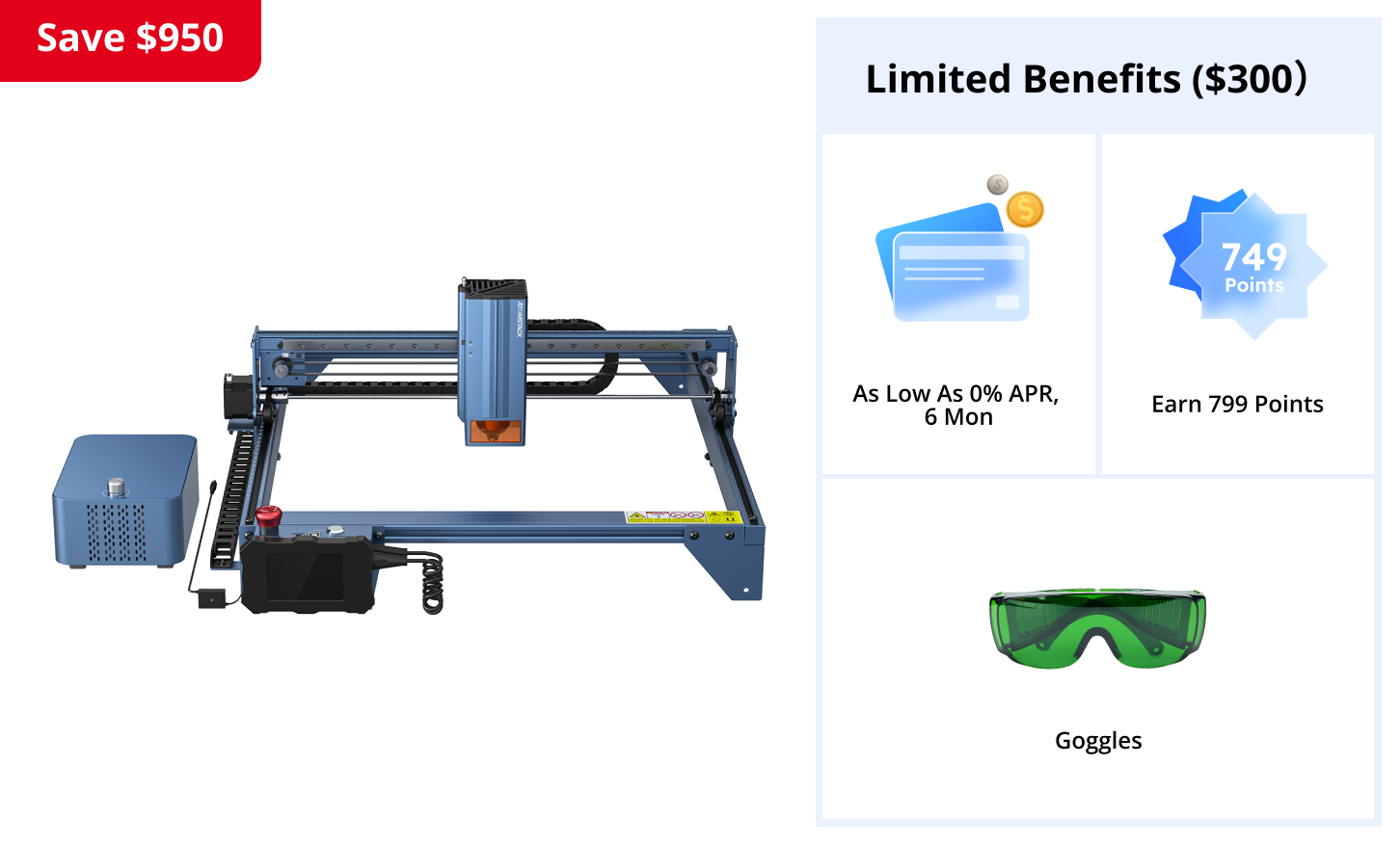 Laser engraver A40 Pro Laser Cutter Engraver Kit