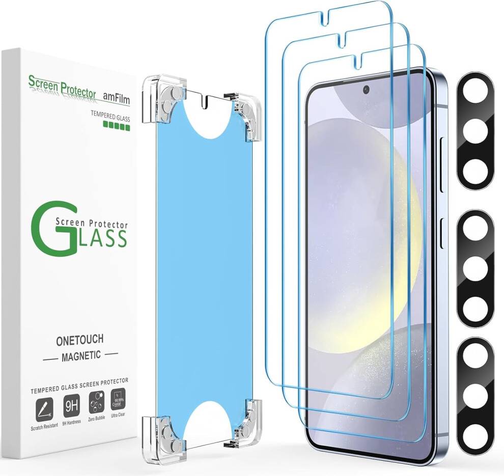 3+3 Pack Auto-Alignment Magnetic OneTouch Screen Protector