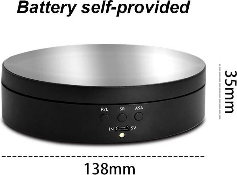 360 Degree Round Rotating Turntable Display Stand
