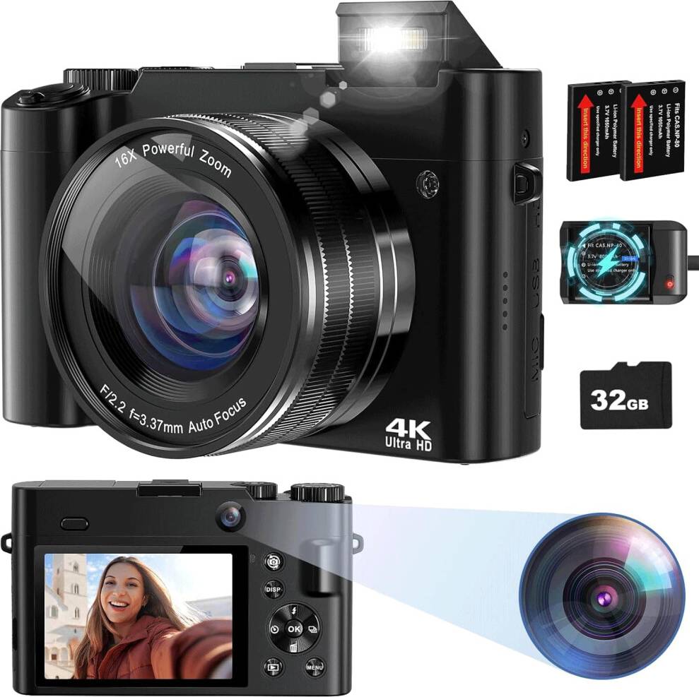 4K 64MP Autofocus Vlogging Camera