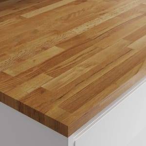 Wickes Rustic Oak Solid Wood Worktop