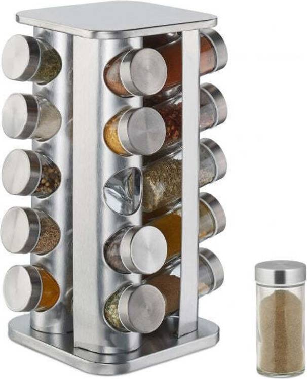Northix Rotating Spice Jars Rack 20pcs