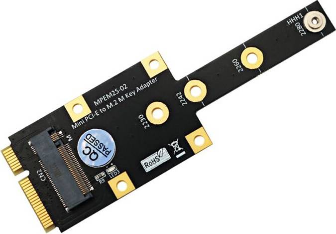 Saudism PCI-E to M.2 M Key Adapter Riser Board