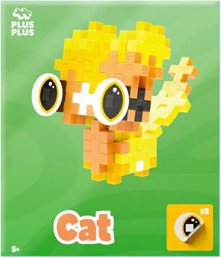 Plus Plus Construction Set Curious Kitty