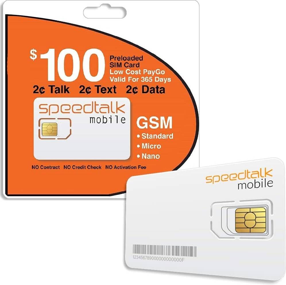 Sim card Speedtalk Mobile Preloaded Sim Card