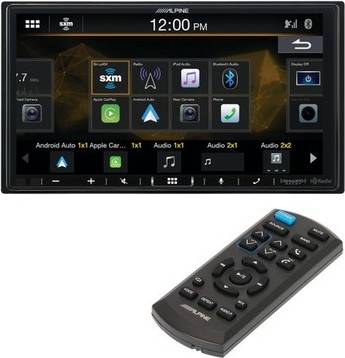 Alpine stereo Alpine Restyle I407-WRA-JL RUE-4360 Remote Bundle
