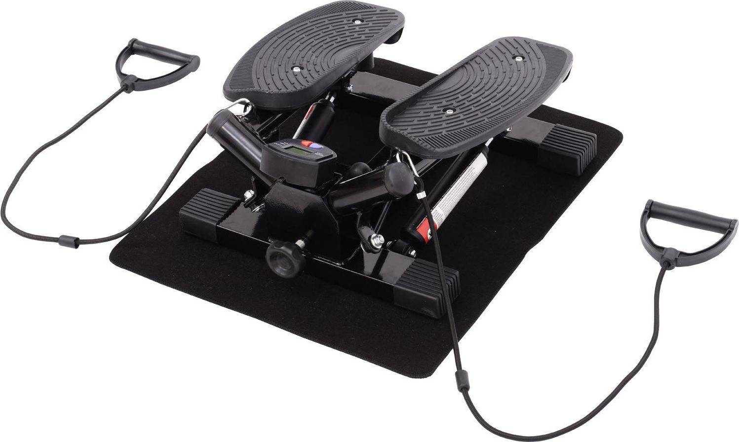Mini stepper Homcom Mini Heimtrainer Stepper Schwarz