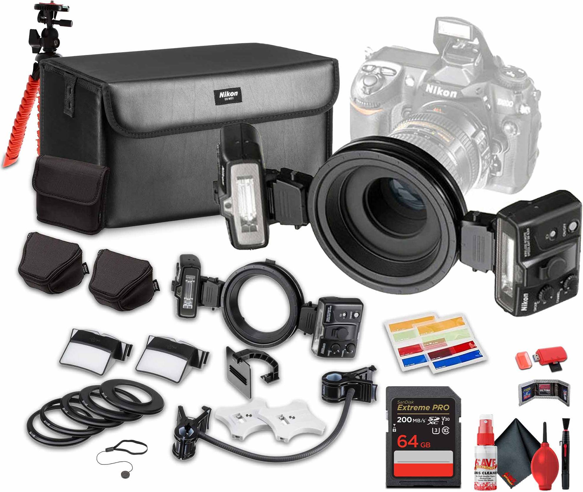 Nikon R1 Wireless Close-Up Speedlight System 64GB Memory Card