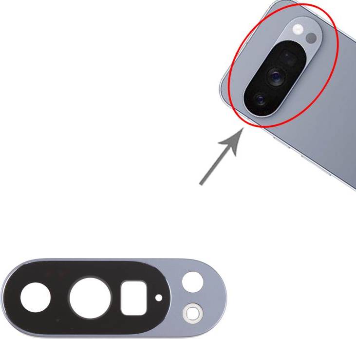 Google Pixel 10 Pro Rear Camera Lens Cover Black