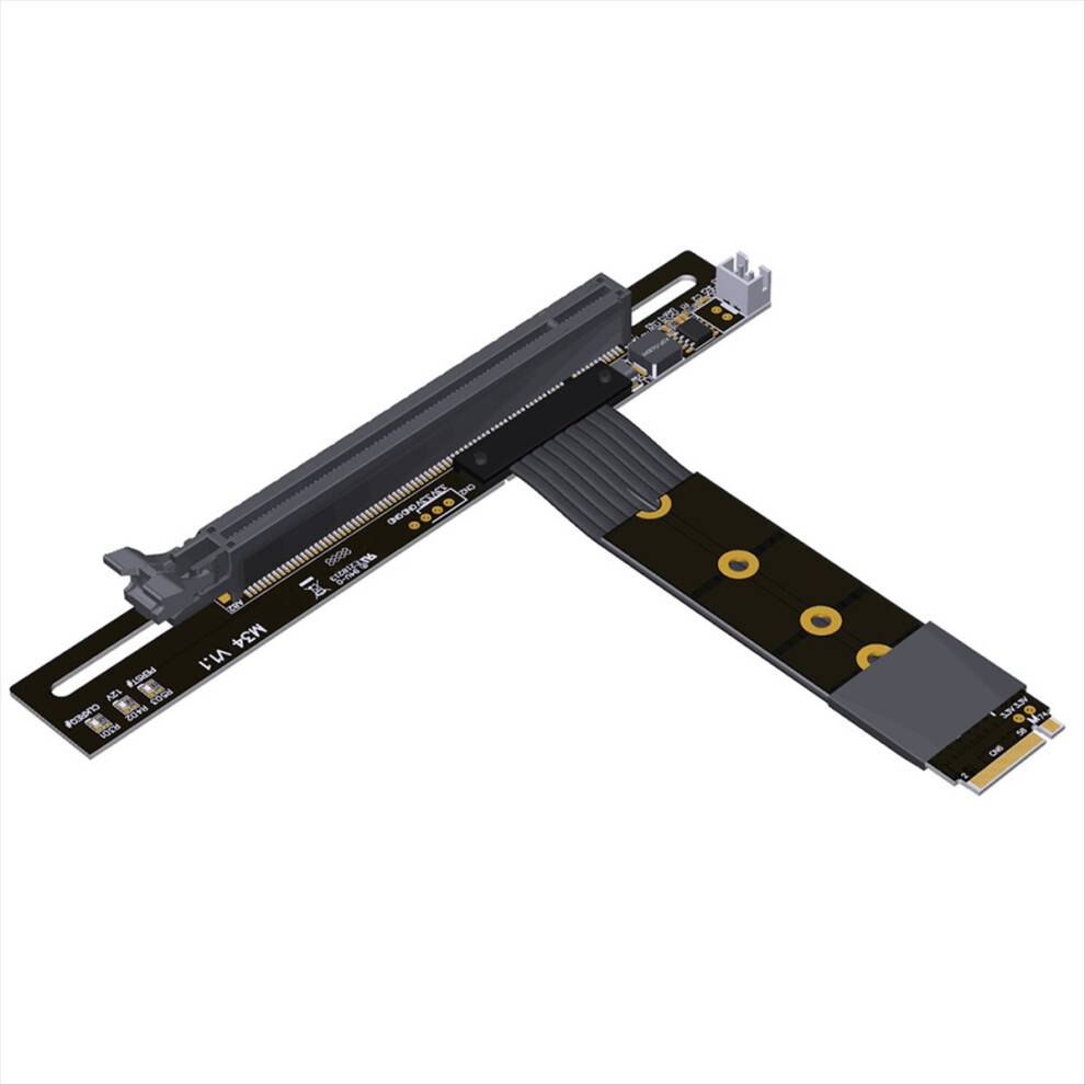 PCIe X4 4.0 M.2 NVMe to X16 Riser Adapter
