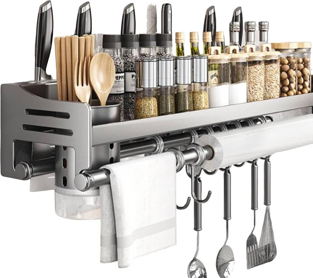 Belfry Kitchen Spice Rack Utensil Wall Mounted