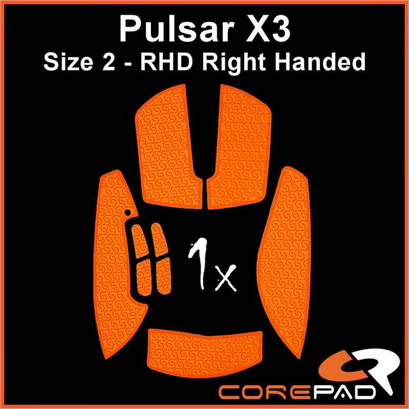 Corepad Soft Grips Pulsar X3 RHD Orange
