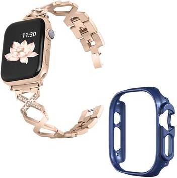 Apple Watch Ultra Rhinestone Stainless Steel Watch Strap