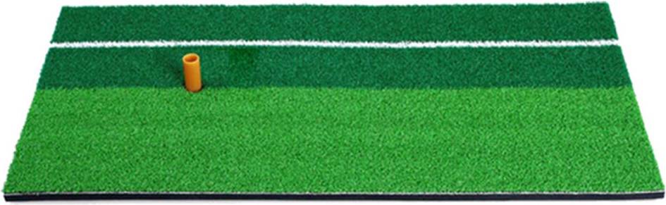 Golf Training Aid Mat 30x60cm Dual Color Stripe
