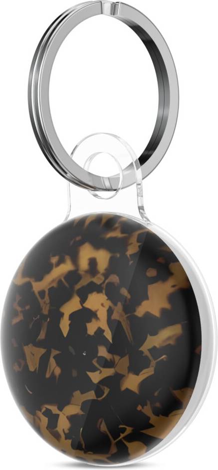 Svanove Tortoise Shell Print Turtle Shell Keychain - Turtle/Amber