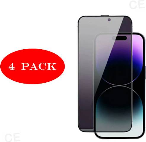 Privacy Tempered Glass Screen Protector 4-Pack