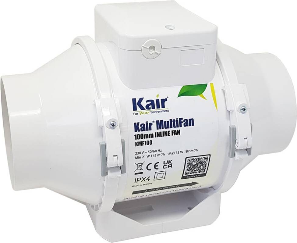 Kair Multifan In Line Fan 100mm