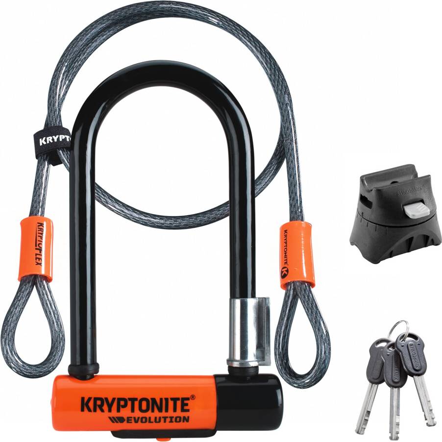 Kryptonite Evolution Mini7 Bike Ulock with Cable