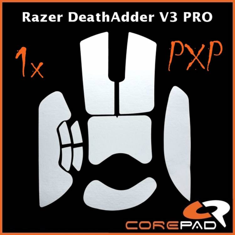 Razer deathadder Corepad PXP Grips Razer DeathAdder V3 Pro White