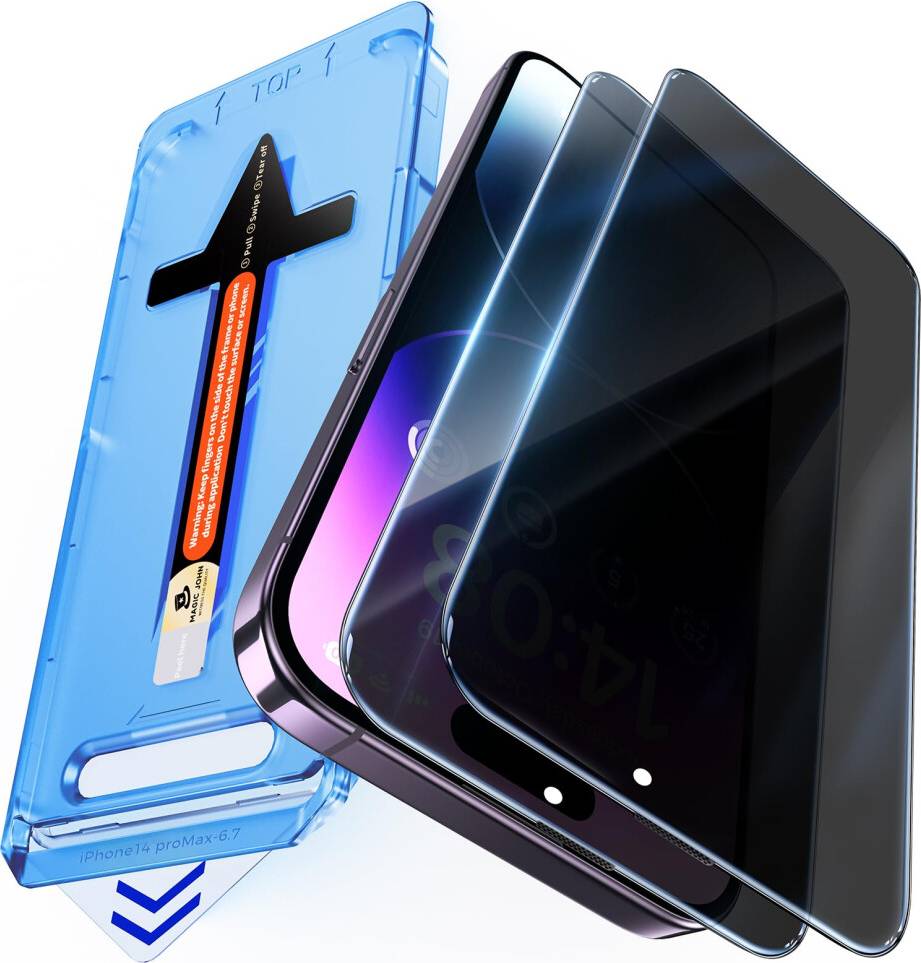 Magic John Privacy Glass Screen Protector 2 Pack