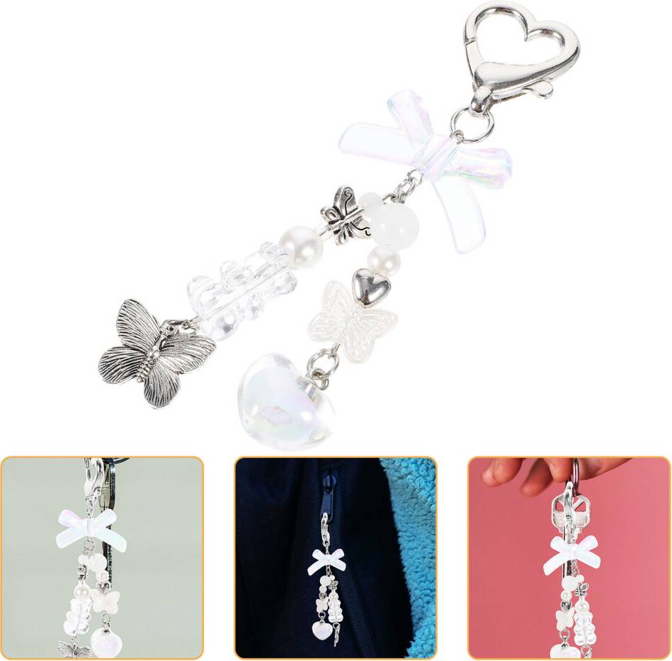 ABOOFAN Metal Key Chain For Backpack Purse Heart Keyring