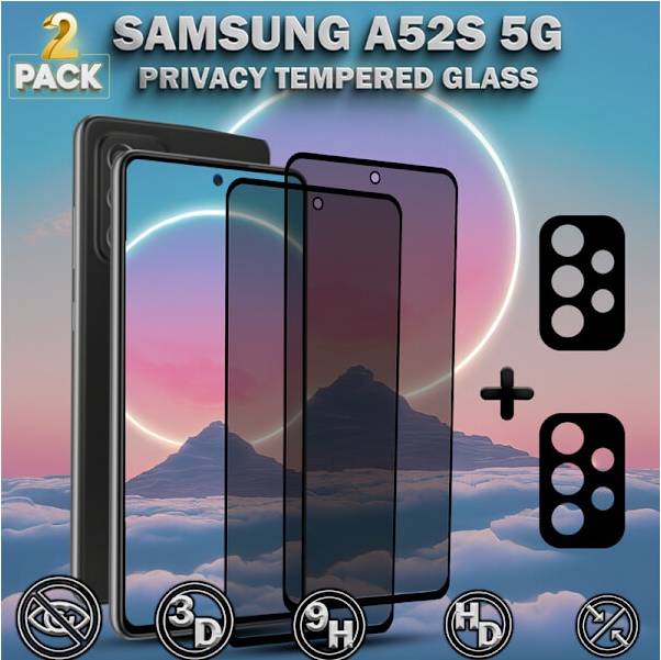 2-Pack Privacy Screen Protector Tempered Glass