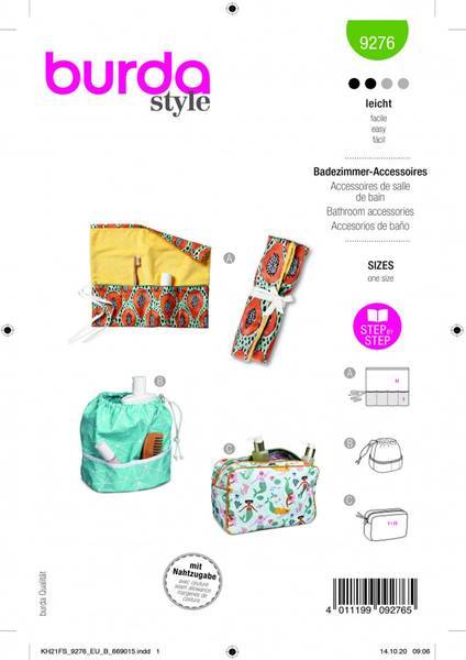 Burda Paper Sewing Pattern 9276