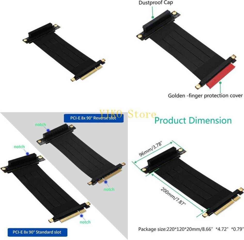 Cavo Prolunga K32C PCI-E Express Riser Card Extender