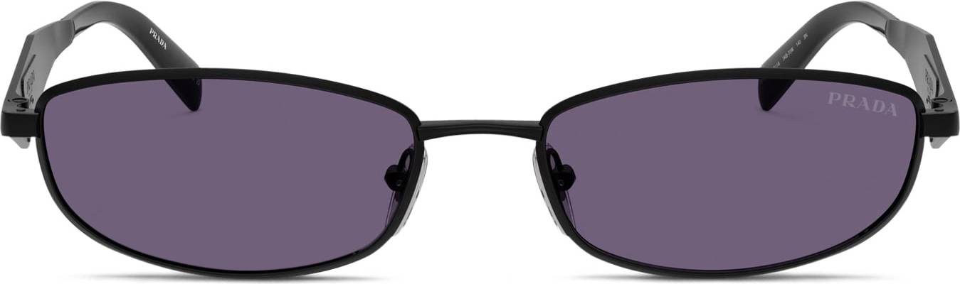 Prada PR D51S Solbriller Metal Sort Violet Rund