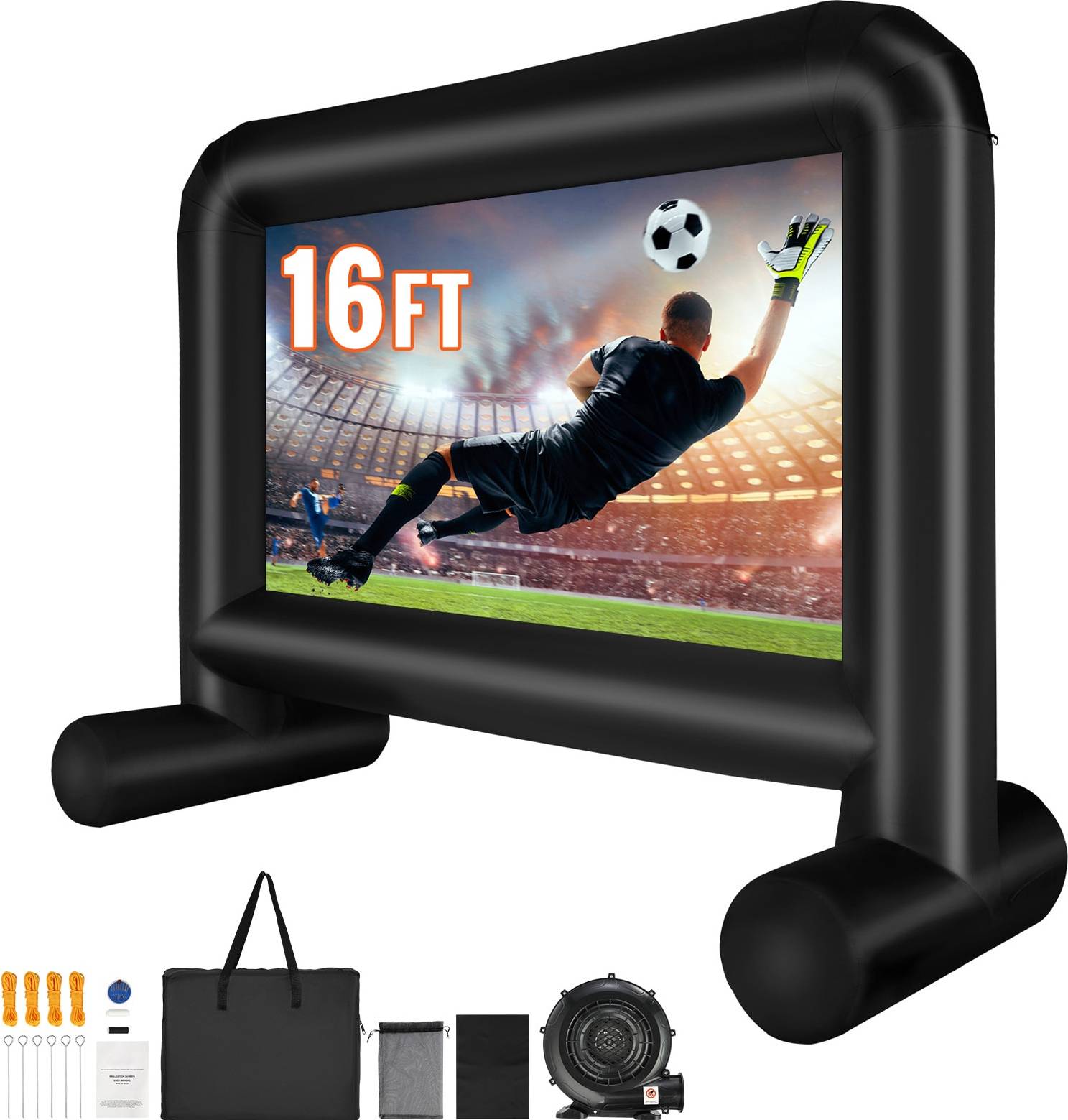 Inflatable projector screen VEVOR Inflatable Movie Screen 16 FT
