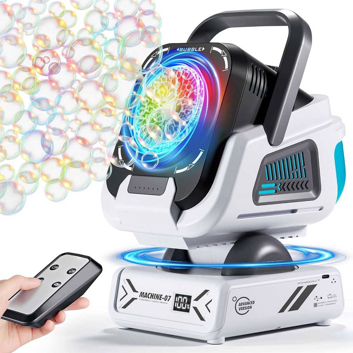 Party bubble machine Upgraded Bubble Machine Remote Control