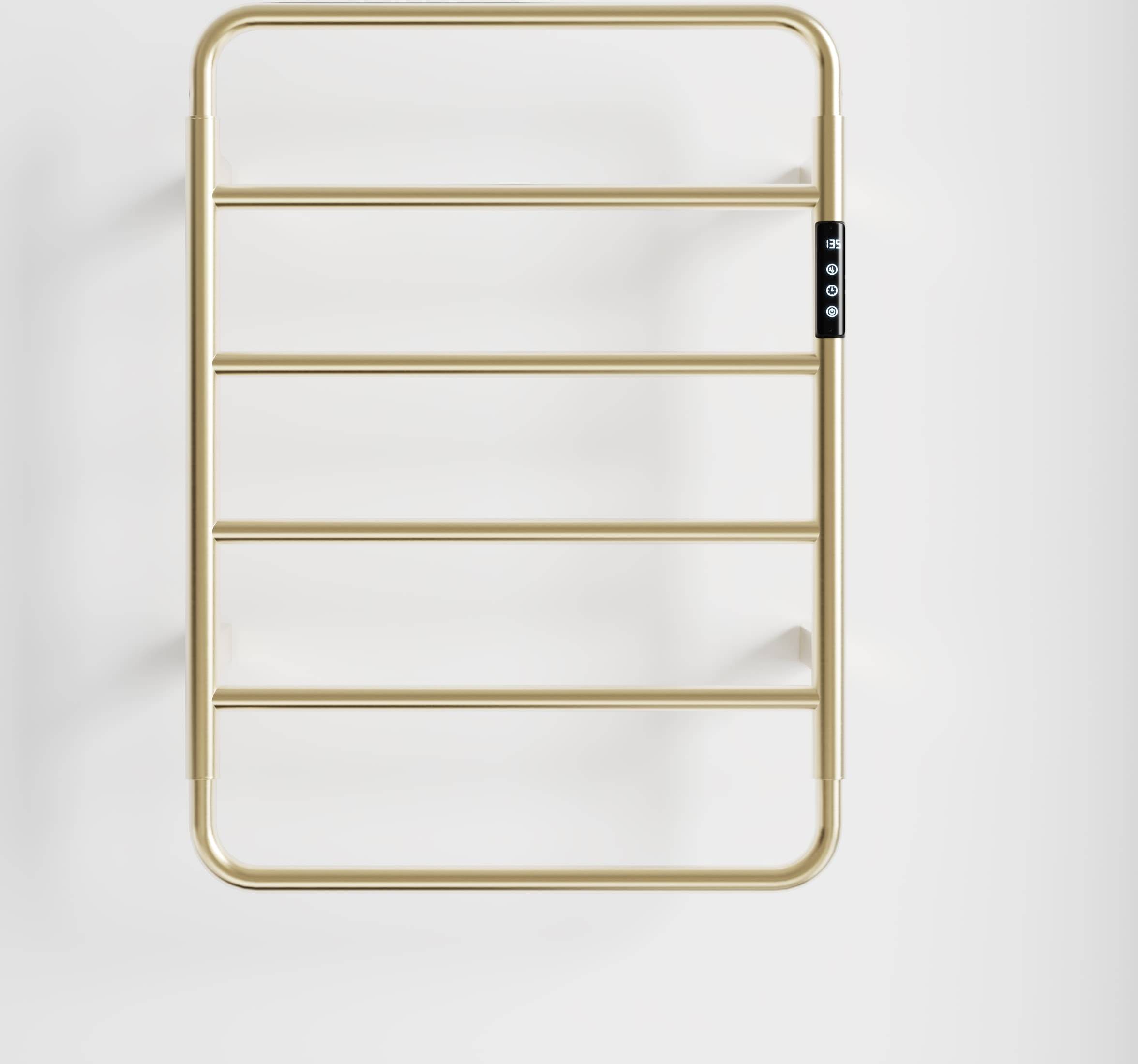 Wall mounted towel warmer LOVMOR 18.7 Inch Heated Towel Rack Wall Mounted