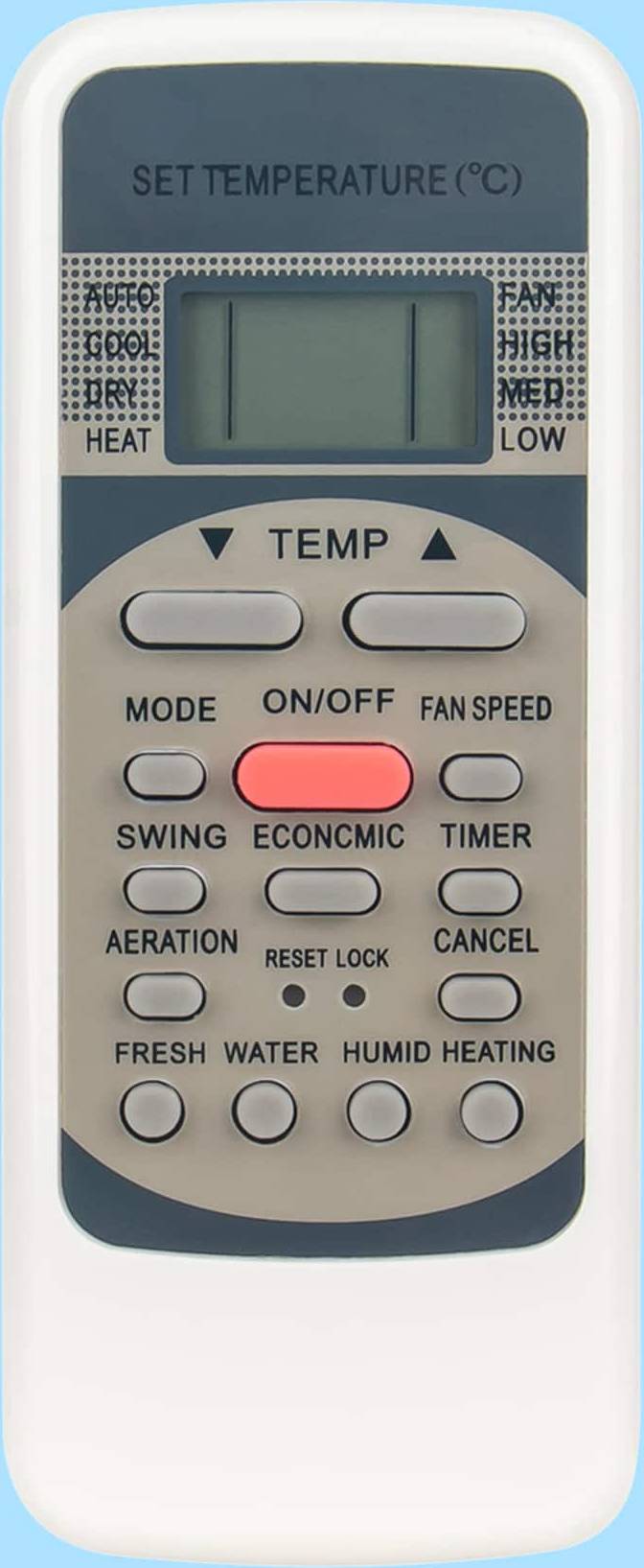 Midea air conditioner Allimity R51C Replacement Remote for Midea Air Conditioner