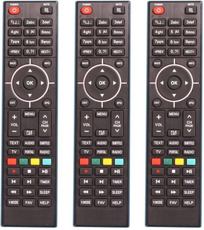 3X Remote Control Satellite Receiver Combo