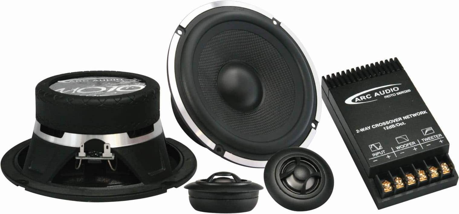 6.5 component speakers ARC Audio Moto6.2 6.5 Inch 2-Way Motorcycle Component System