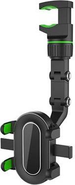 Universal Multifunction Rearview Mirror Car Phone Holder Green