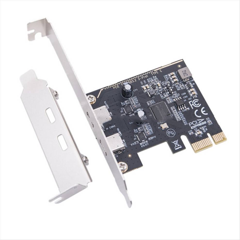 PCIE to Dual Type-C Expansion Card Riser ASM1042