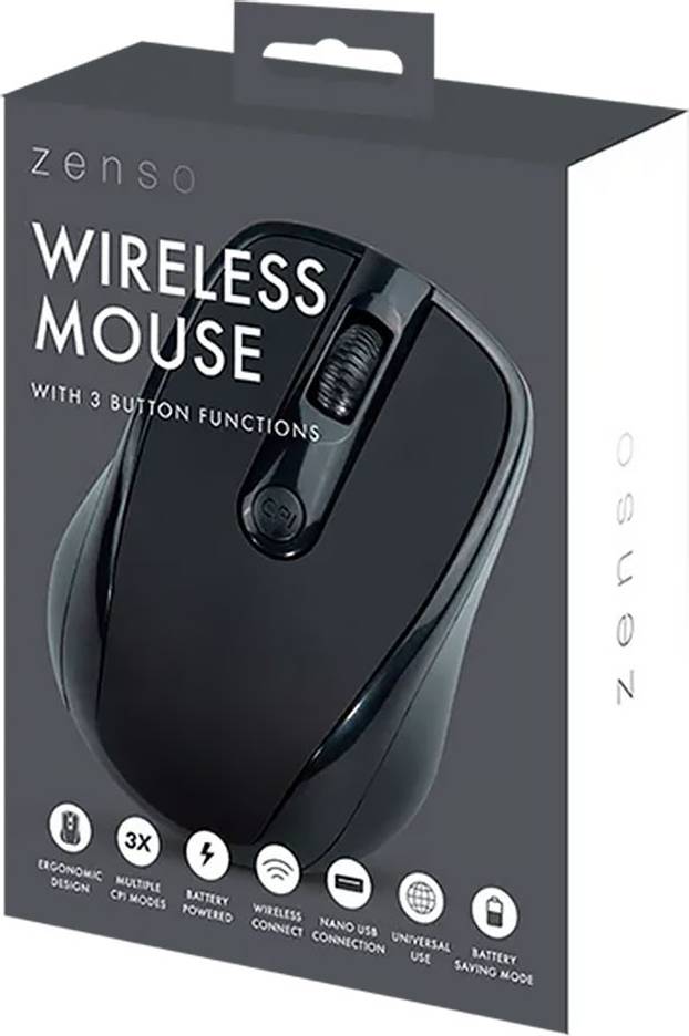 Zenso Wireless Mouse Black