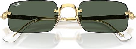 Ray-Ban Rb3928 Oval Solbriller Guld Grøn Rund