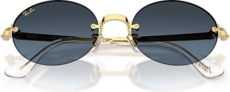 Ray-Ban Rb3929 001 S2 54 Solbriller Metal Guld Blå Rund