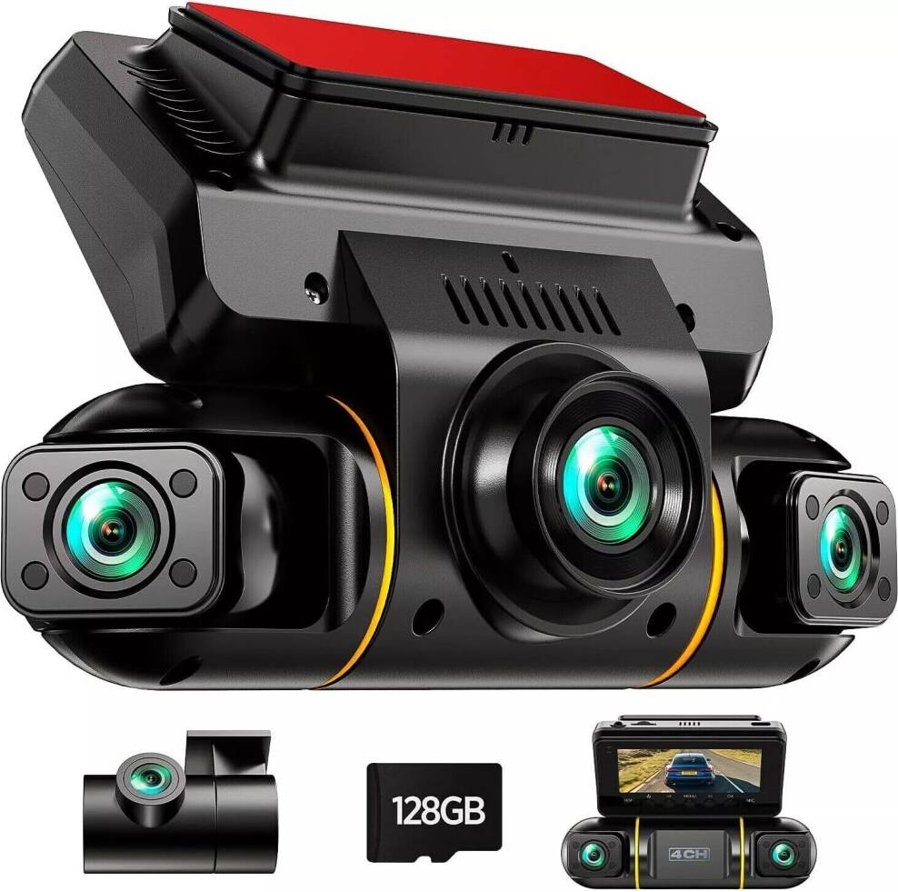 4 Channel 360° Front Rear Dash Cam