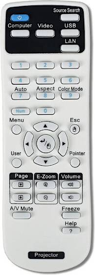 Projector Remote Control Epson Eb-x24