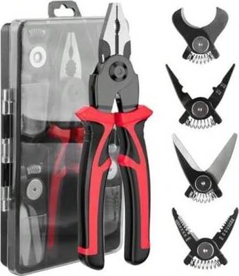 Shein 5 In 1 Plier Set With 5 Interchangeable Tool Heads Multi-tool