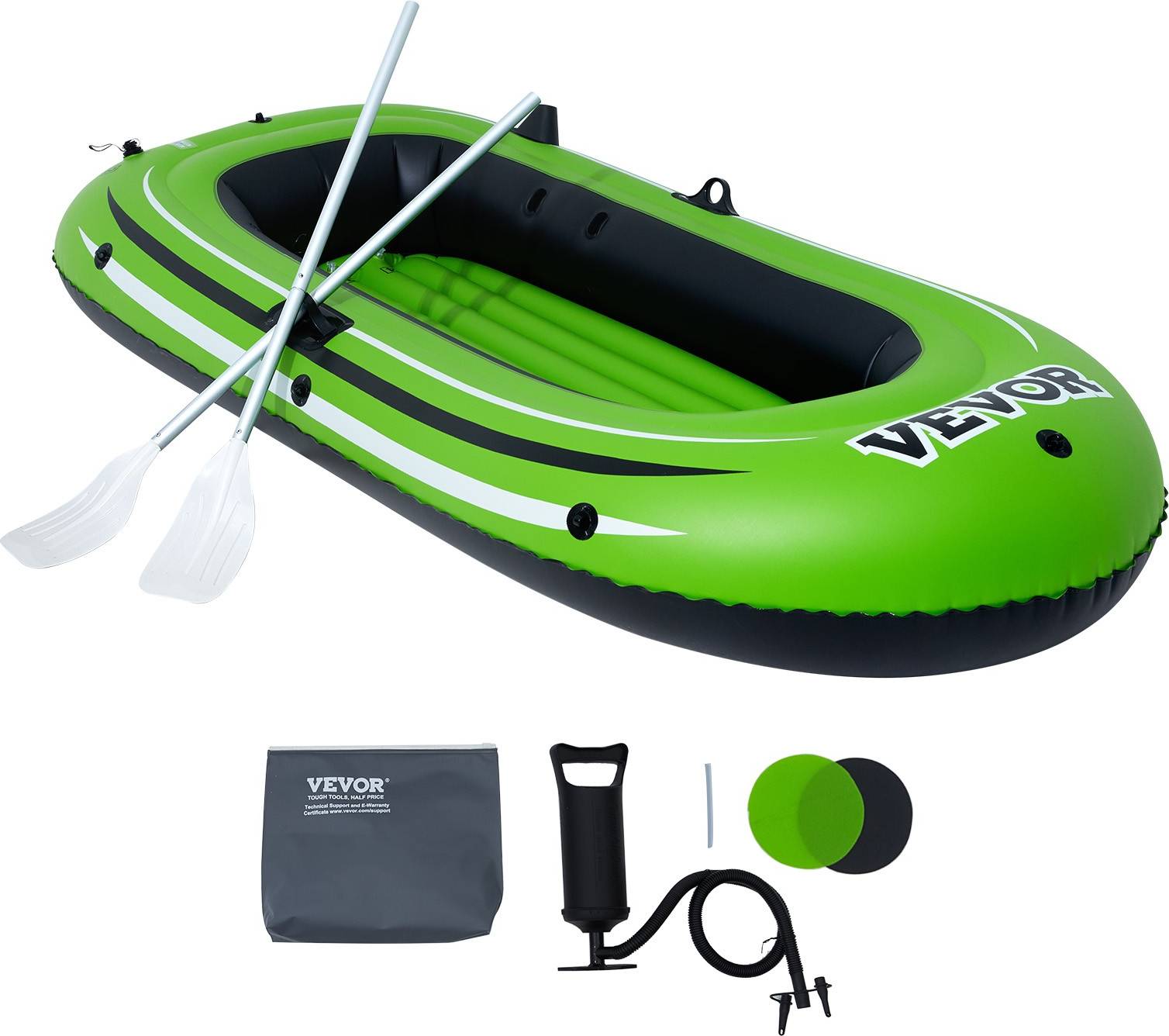 Kayak VEVOR Inflatable Boat Kayak PVC for 2 Persons